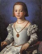 Agnolo Bronzino Portrait of Bia